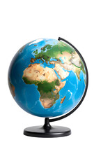 earth globe on white background
