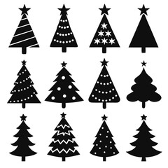 Obraz premium A Collection of christmas icons set