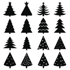 Obraz premium A Collection of christmas icons set