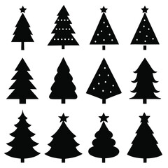 Obraz premium A Collection of christmas icons set