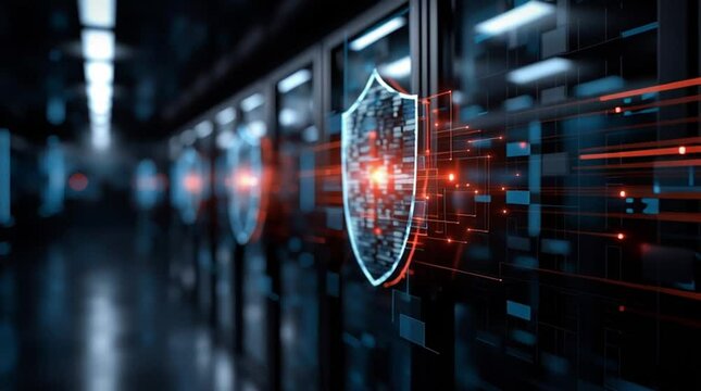 Malware prevention ransomware infrastructure. Spyware detection. Trojan detection. Endpoint vulnerability. Zero-day detection. Corporate cybersecurity firewall protection image.