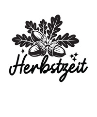 herbiest Zeit  German Autumn Plotter illustration