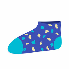 socks isolated on white background,Isolated cartoon socks,colorful winter clothes,socks illustration