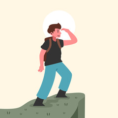 People looking view illustration