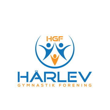 Harlev Gymnastik logo repr&aelig;senterer gl&aelig;de ved bev&aelig;gelse og f&aelig;llesskab. Vi tilbyder gymnastik for alle aldre, fremmer sundhed og sjov i Harlev.