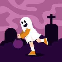 Trick or treat illustration