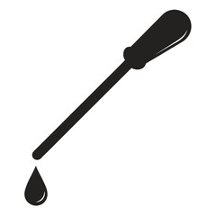 black mascara isolated on white