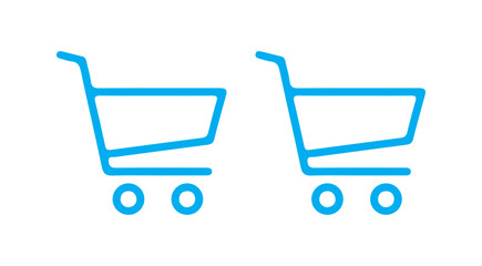 blue shopping cart