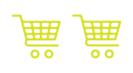 shopping cart icon set