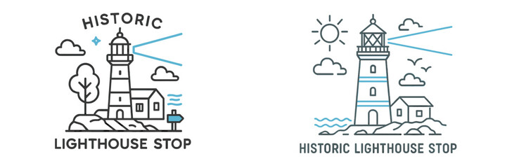 Explore scenic views at a historic lighthouse stop along the coast showcasing its architectural beauty and guiding light