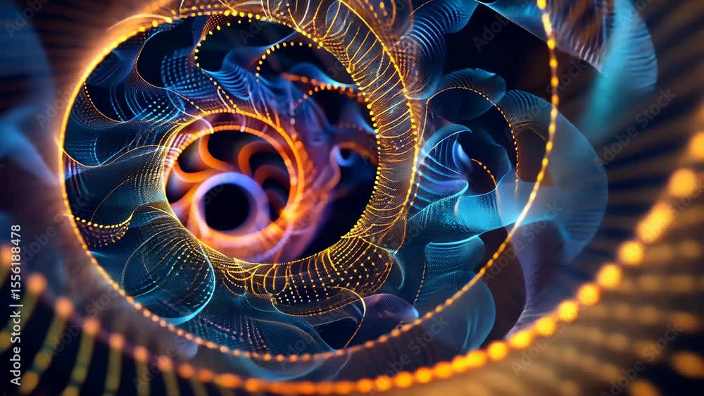 Poster abstract fractal background with space