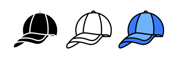 Baseball hat sketch icon on white background