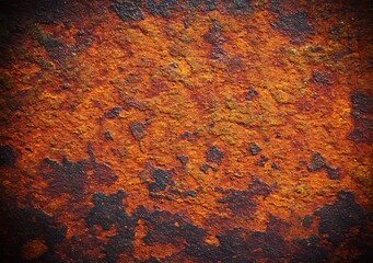 Texture of aged metal with rust