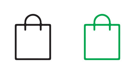 green shopping bag