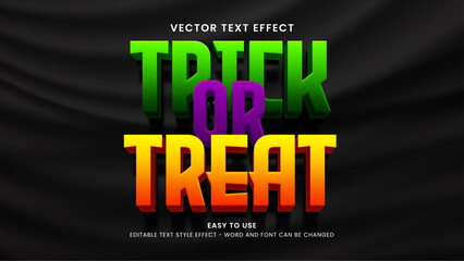 trick or treat editable text effect