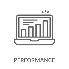 Performance Icon Line Style. Design Vector Illustration