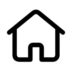 House icon button for real estate business website design