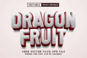 Dragon Fruit - Editable Text Effect
