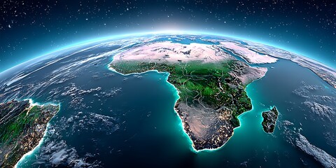 Earth's Africa Continent