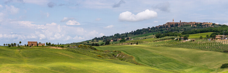 panoramic view of tuscany italy
