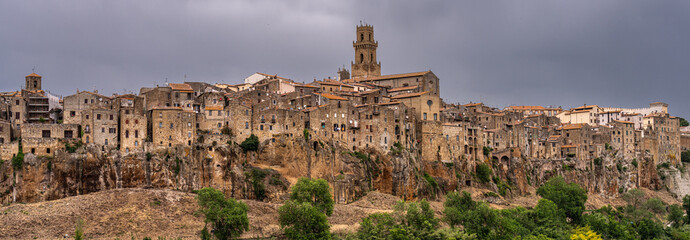hilltop town in Tuscany, Italy