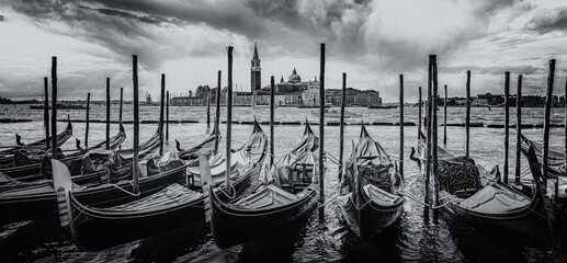 gondolas in venice