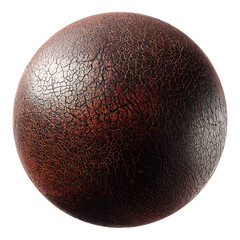 PNG Dark Brown Cracked Sphere Texture Perfect for Backgrounds and Designs against transparent Background