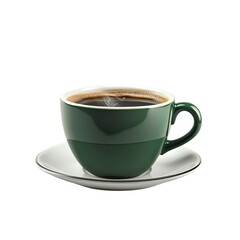 cup of coffee on white background