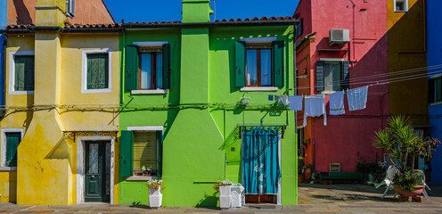 colorful houses in burano