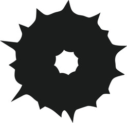Fototapeta premium single-bullet-hole-silhouette-with-jagged-edges--u (1)_processed.eps