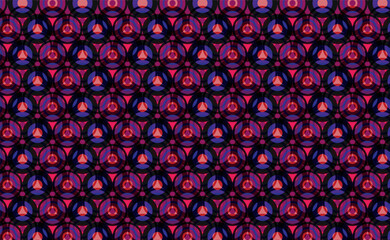 Dark Warm Circular Geometric Pattern