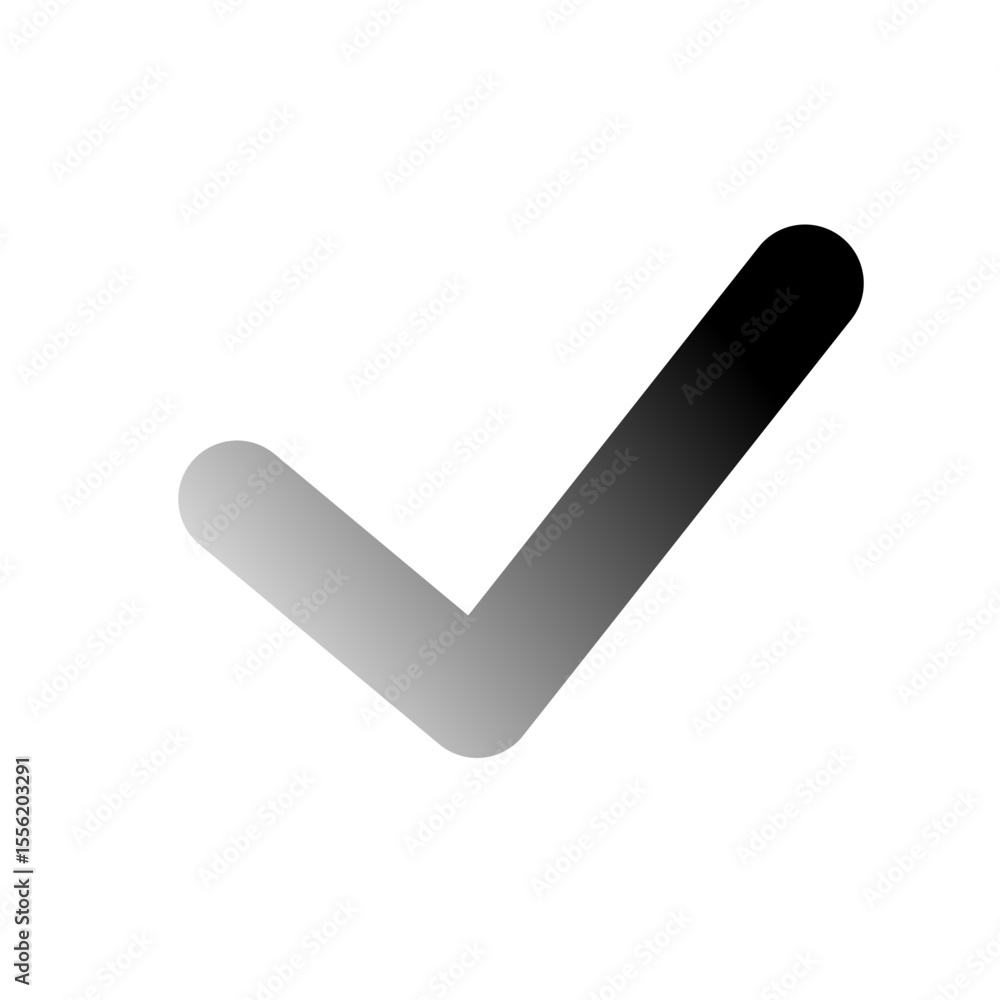 Poster check mark simple gradient icon vector design