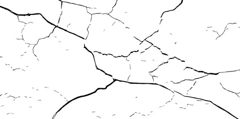 
Cracked wall texture grunge background. Earthquake effect. Vector illustration-Old cracked texture set isolated. Dry land crack texture for overlay.
