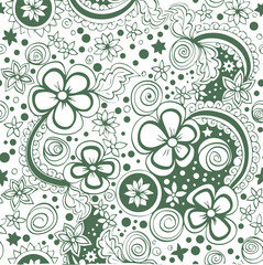 Beautiful flower art and mandala vector design