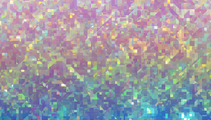 Abstract Colorful Pattern with Geometric Shapes and Light Effect