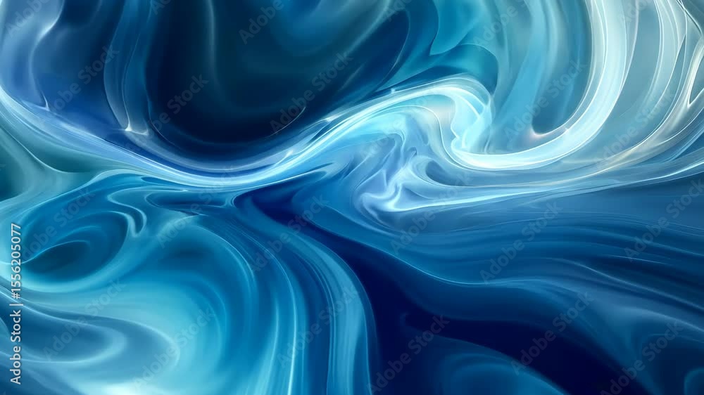 Poster abstract blue digital background with intricate light connections, flowing patterns