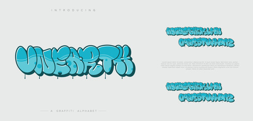 Cartoon Bubble Graffiti Alphabet – Street Art Inspired