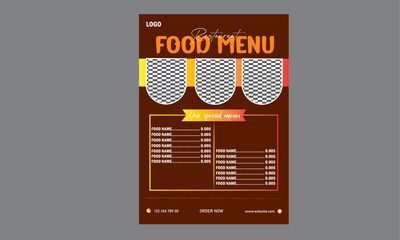 Corporate minimal food business design template 