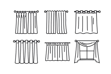 Various window curtain styles - different types of home curtains