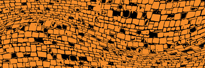 orange black brush pattern car sticker banner abstract sporty lines black orange color combination grunge brush pattern modern racing motorsport design
