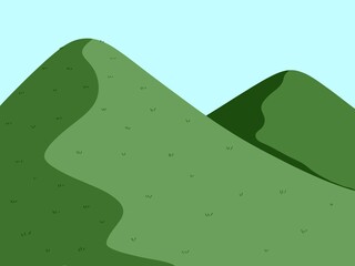 vector illustration of a mountain landscape