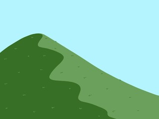 vector illustration of a green landscape
