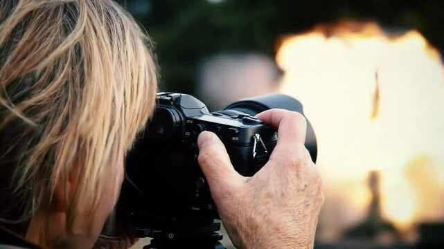 Photographer Captures Rocket Launch CloseUp View of Camera and Spacecraft.