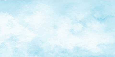 Dreamy Blue and White Sky Texture with Fluffy Cloud Details for Calm and Minimal Backdrops. Tranquil Blue and White Sky Background with Natural Cloud Patterns and Airy Watercolor Wash