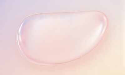 Smooth skincare gel with a pearlescent sheen, layered in calming lavender and peach shades.