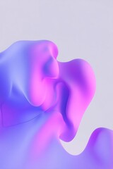 Abstract fluid shapes with vibrant colors