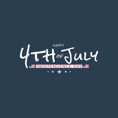 minimal 4th of july usa independence day vector