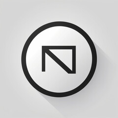 Black and white vector icon representing a prohibition or do not enter symbol