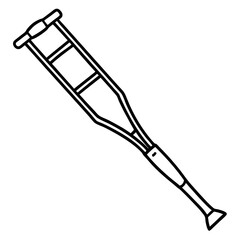 Medical Aid Crutch Icon