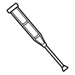 Medical Aid Crutch Icon